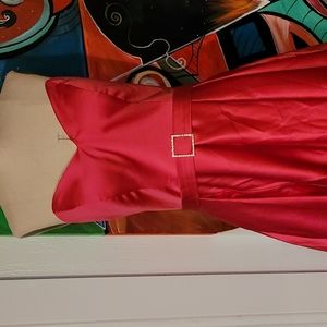 Hot pink Marilyn Monroe dress.